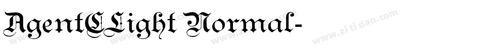 AgentCLight Normal字体转换